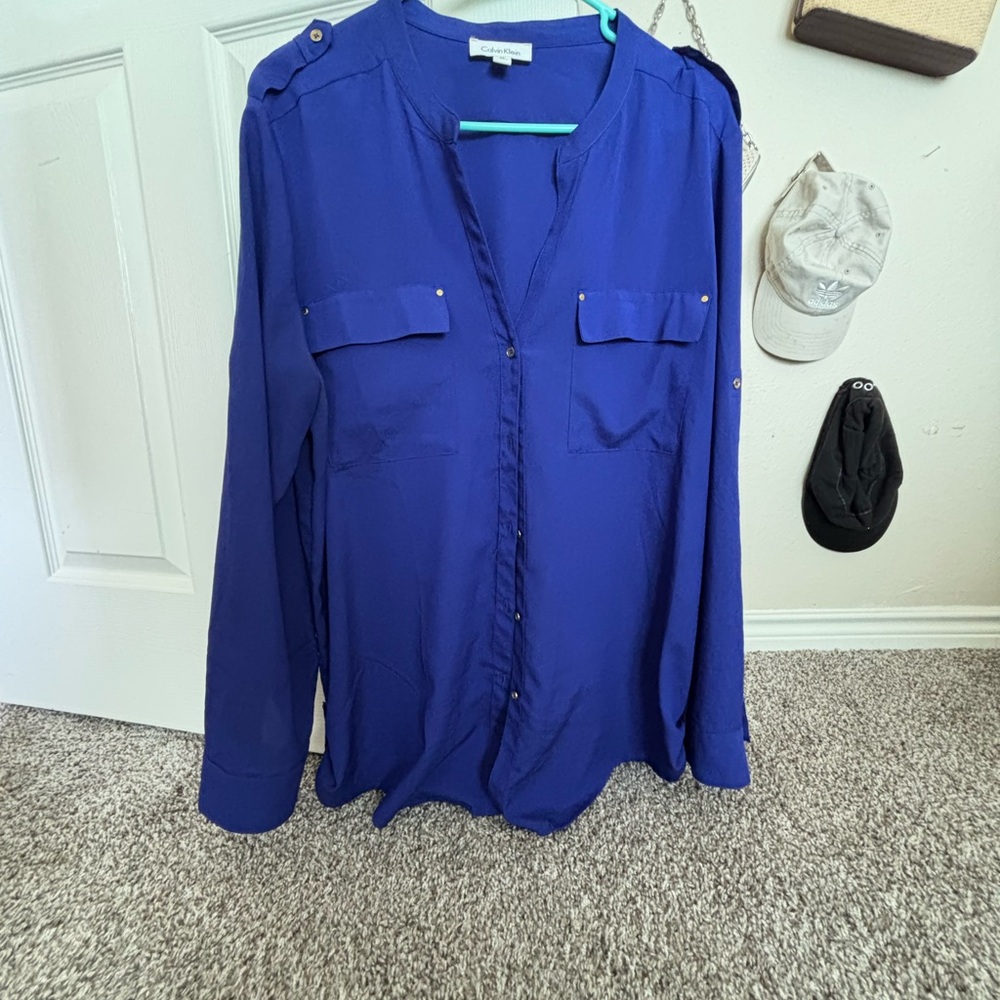 Calvin Klein Elegant Blue Women's Top